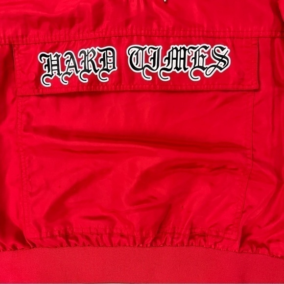rare HARD TIMES Half Zip Cargo Hoodie - Picture 6 of 10